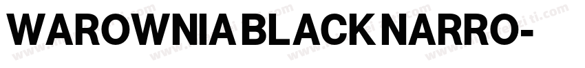 WAROWNIA BLACK NARRO字体转换